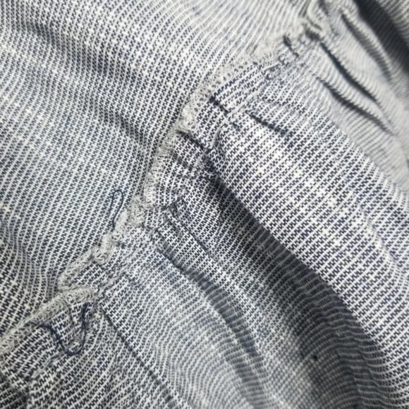 ALTAR'D STATE Navy Striped NWT Short Bell Sleeve Blouse Top - Picture 3 of 9